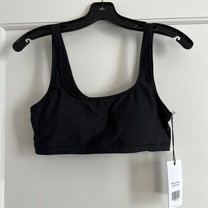 Girlfriend Collective Black Tahoe Scoop Bikini Top
